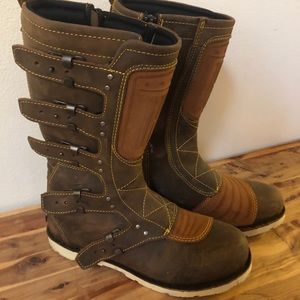 Icon Elsinore motorcycle boots (brown)